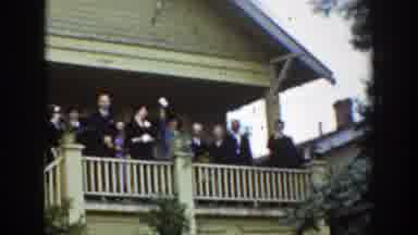 Wyoming (1939): A Group Of Ladies Making Hello Under A Umbrella And Wearing Black