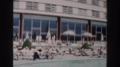 Miami Florida (1960): A Crowded Poolside At The Hotel