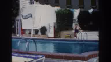 Miami Florida (1960): Women Having Fun Besides A Pool On A Sunny Afternoon