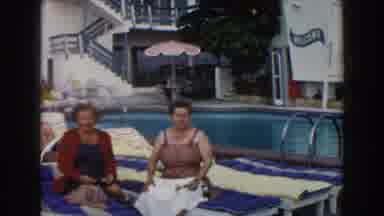 Miami Florida (1960): Old Ladies Smile At The Camera And Talk To Each Other While