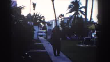 Miami Florida (1960): Man Wandering In Neighborhood