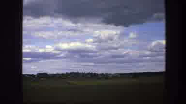 Sweden (1975): Archival Footage Of Green Field Passing By And A Very Large Cruise