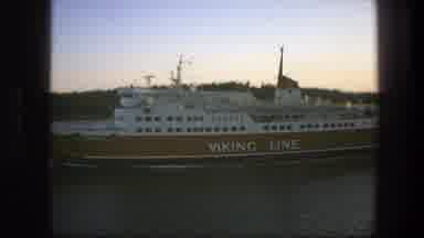 Sweden (1975): River Cruise Sailing Through The Water With Passengers On It At