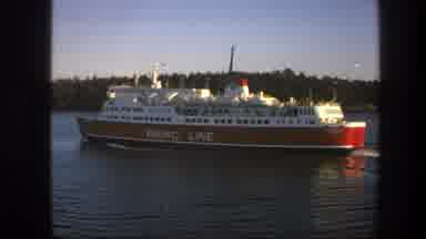 Sweden (1975): Large Cruise Ship Sailing In The Ocean In The Summer