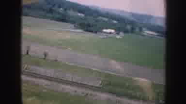 Nebraska (1958): A View Off An Airport From Airplane Flying Over The Field Of