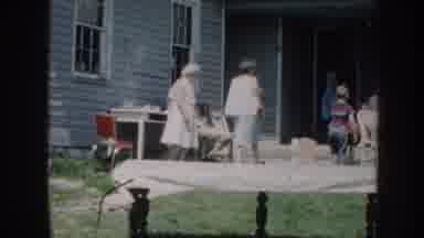 Nebraska (1958): A Friendly Family Reunion Outside Of The House With People