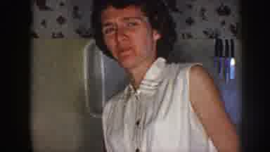 Nebraska (1958): Woman Having A Laugh Telling A Funny Story Inside A Bathroom