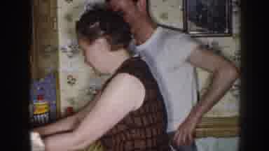 Nebraska (1958): Puppy Had Accident On Rug And Lady Has To Wash The Rug