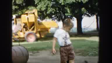 Michigan (1958): A Boy Playing With His Dog In The Broad Daylight