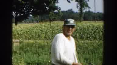 Michigan (1958): A Farmer Harvest His Crop And Peels The Back Leaves