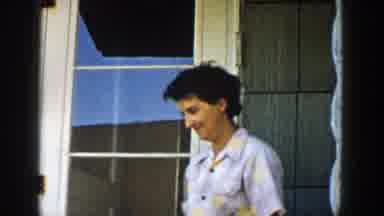 Michigan (1958): Grandmother Watches Daughter And Grand baby Leave With A Smile On