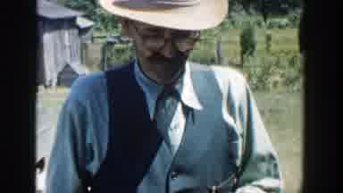 Michigan (1958): An Elderly Man In Hat Address A Group Of Kids
