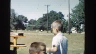 Michigan (1958): Kid Mad Playground Flowers Friend Sunny School Childhood