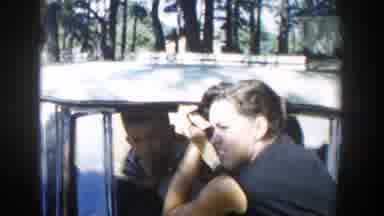 Michigan (1958): Family About To Take A Ride In Their Old Car