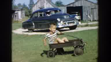 Michigan (1958): Three Kids Are Laughing And Playing Outside In Broad Daylight