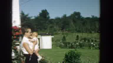 Michigan (1958): Old Film Of A Lady With Glasses And A Baby
