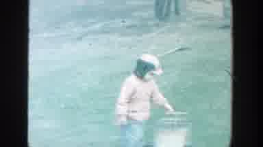 Michigan (1958): Children Playing Outside In A Garden With All His Family