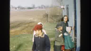 Michigan (1958): Five Children Gather With Older Girl For Outing In Rural Farmland