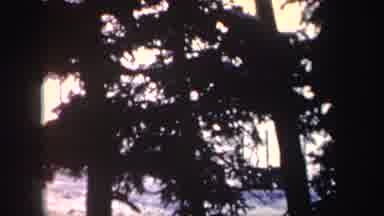 New York (1962): Person Wearing Red Tracksuit Skiing Alone In A Very Cold Place