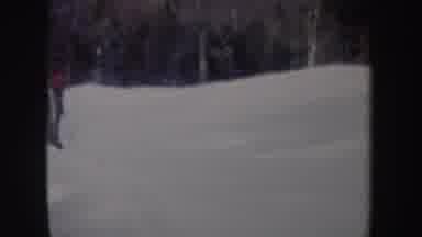New York (1962): A Skier Girl Going Down A Decent Area Of Snow With Some Skills