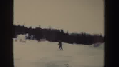 New York (1962): A Man Ski In The White Mountain Real Fast And Behind There Is A