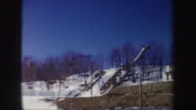 New York (1962): Hill With Trees Partially Covered By Snow With Some Razz Visible