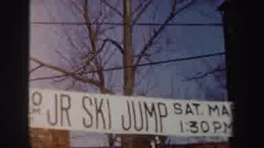 New York (1962): Entrance Gate Of The Ski Jump Playground With Readable Signs