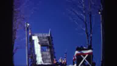 New York (1962): Ski Jump Ramp Covered In Snow Wide Shot Then Close Up Shot