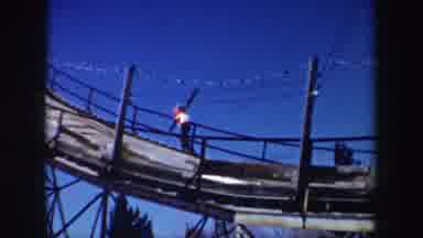 New York (1962): Skier On Foot To The Summit On Foot With Difficulty Make The