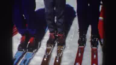 New York (1962): There Are Some Guys Skiing With Different Colors Of Ski