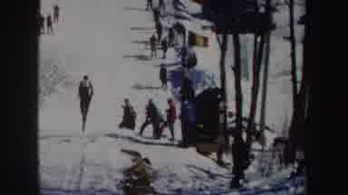 New York (1962): A Person Is Skiing With Observations Of Many People Around