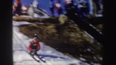 New York (1962): Boy Skis Down Mountain And Does A Jump