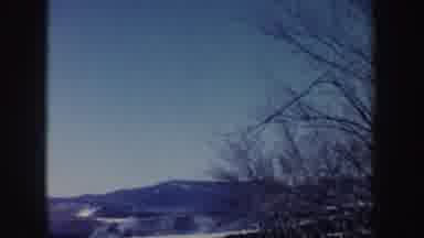 New York (1962): Single Competitor Going Down Ski Trail On A Sunny Day