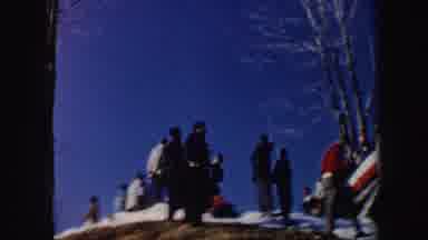 New York (1962): Skiers Jump Without Skiing Support