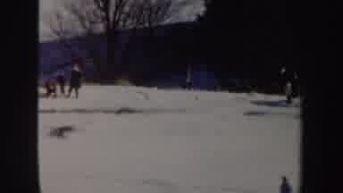 New York (1962): A Ski Jumper Landing After A Jump In New York