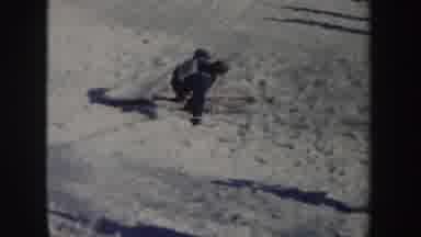 New York (1962): A Man Landing Perfectly On A Ski Run After Having Failed The