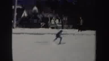 New York (1962): Skiing Competition Skiing Competitors Try On Terrain With Rugged