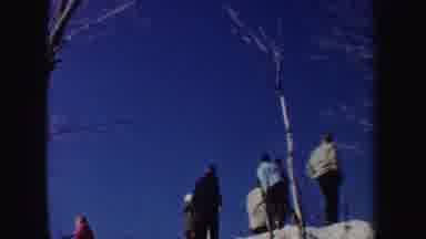 New York (1962): A Professional Skier Jumps Higher And Lands With Feet Apart
