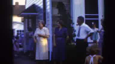 Massachusetts (1949): Family Gathered In The Yard With Children Playing And