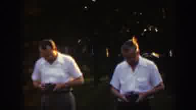 Massachusetts (1949): Two Gentlemen Having Fun Fiddling With Electronic Toys That