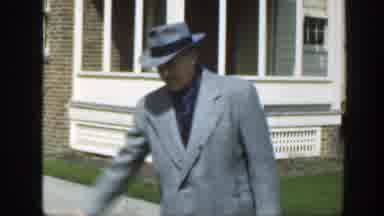 Massachusetts (1949): Men In Gray Suits With Children In Residential Driveway And