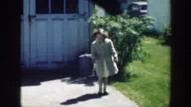 Massachusetts (1949): Old Video Of Young Girl Launching Ball Outside