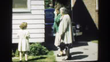 Massachusetts (1949): Two Elderly Women And A Girl Prepare To Leave The House