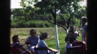 Massachusetts (1949): Family And Friends Gathered In A Large Yard Under A Tree All