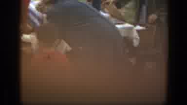Massachusetts (1949): A Family Has A Picnic On A Table In A Forested Area