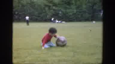 Massachusetts (1949): Playing Ball In The Park As A Young Child