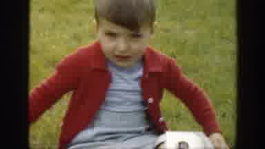 Massachusetts (1949): Child Doing Tantrums On The Lawn
