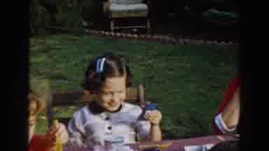 Glendale California (1962): A Group Of Kids At The Table Having Lunch Together