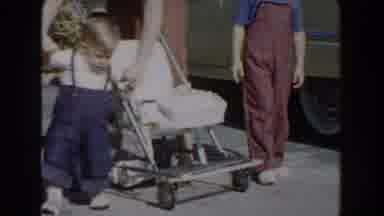 Glendale California (1962): Cute Baby Boy Chooses To Crawl Than Walk