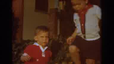 Glendale California (1962): Two Very Young Boys Appear To Be Playing Together As